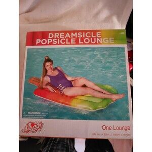 Dreamsicle popsicle H20 Go Pool Inflatable  Float Lounge Floatie Floaty NEW